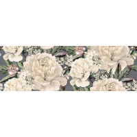 Gracia grey flower satin