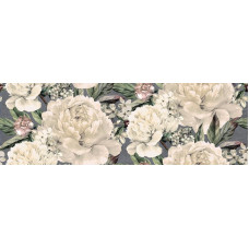 Gracia grey flower satin