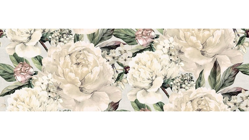 Gracia white flower satin 20x60  - керамічна плитка від Cersanit