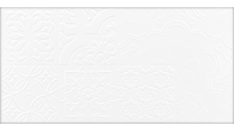 Tutto Bianco patchwork білий сатін - керамічна плитка від Golden Tile