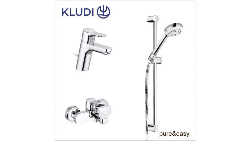 Набір змішувачів 3 в 1 Pure&Easy - сантехніка від KLUDI