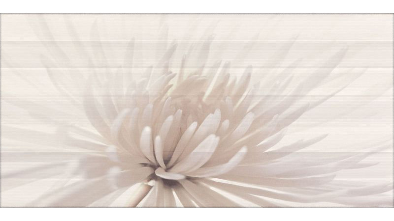 Avangarde white inserto flower- декоративна плитка від Opoczno