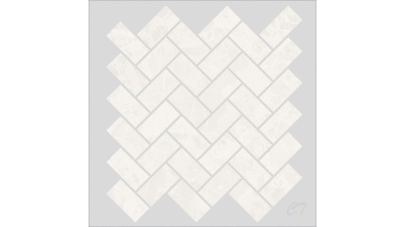 Sephora white mosaic 297x286 - керамічна плитка від Opoczno