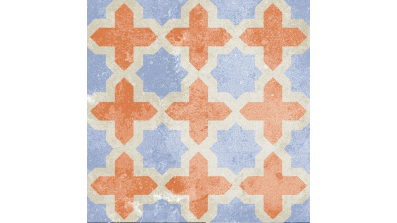 Ethno №12 мікс 186x186 - керамічна плитка від Golden Tile