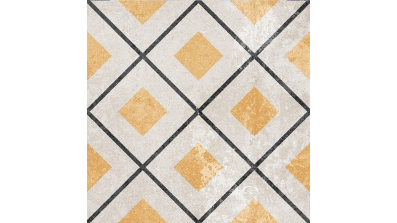 Ethno №14 мікс 186x186 - керамічна плитка від Golden Tile
