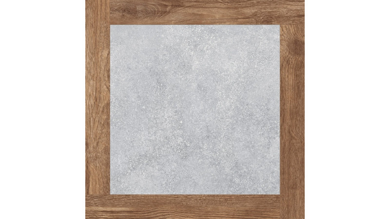 Concrete&Wood сірий 607x607 - керамограніт від TERRAGRES (Golden Tile)